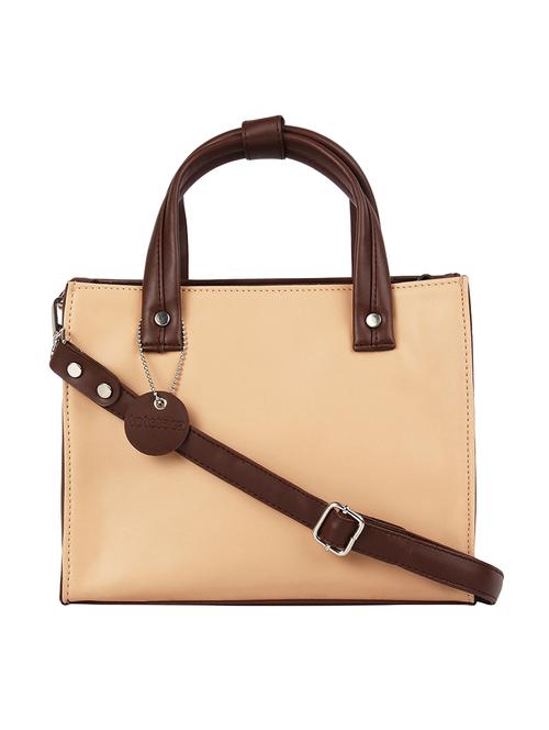 pink leatherette (pu) regular handbag - 16271849 - Standard Image - 1