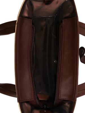 pink leatherette (pu) regular handbag - 16271849 - Standard Image - 3