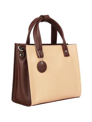 pink leatherette (pu) regular handbag - 16271849 - Standard Image - 4