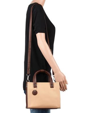 pink leatherette (pu) regular handbag - 16271849 - Standard Image - 5