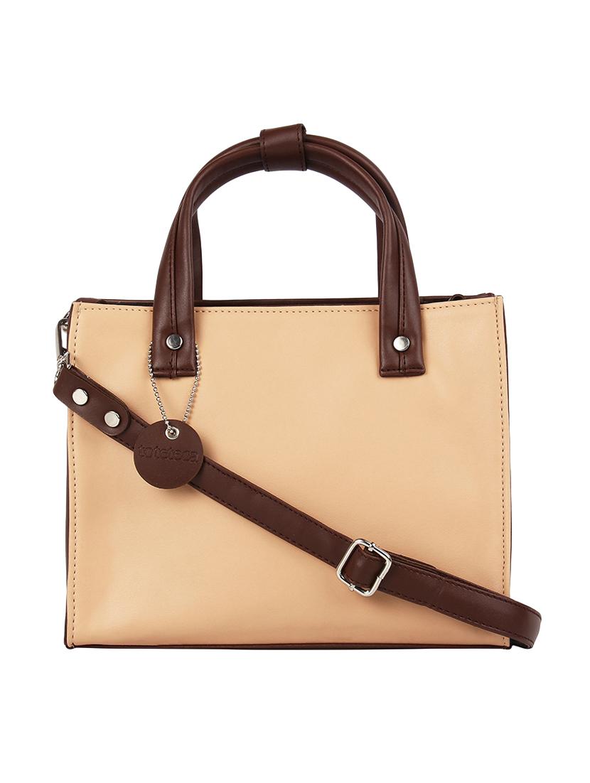 pink leatherette (pu) regular handbag - 16271849 - Zoom Image - 1