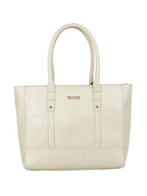 gold leatherette (pu) regular handbag - 16271873 - Standard Image - 1