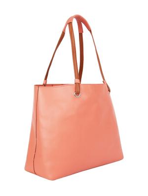 pink leatherette (pu) regular handbag combo - 16271903 - Standard Image - 4