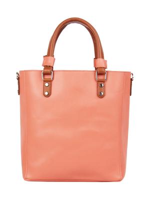 pink leatherette (pu) regular handbag combo - 16271915 - Standard Image - 2