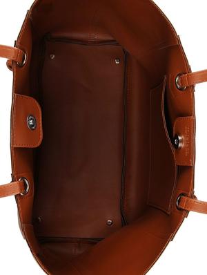 tan leatherette (pu) regular handbag - 16271926 - Standard Image - 3