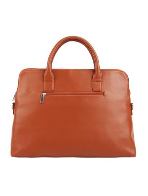 tan leatherette (pu) laptop bag - 16271990 - Standard Image - 2