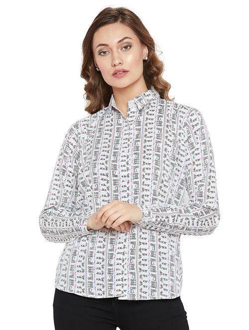 quirky prints long sleeved shirt - 16272682 - Standard Image - 1
