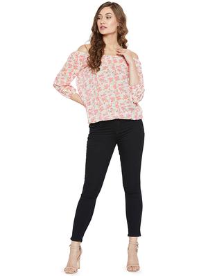pleated neck floral top - 16272688 - Standard Image - 4