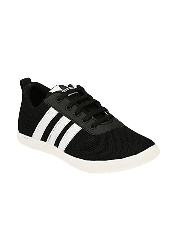black mesh lace up sneakers - 16272872 - Zoom Image - 1