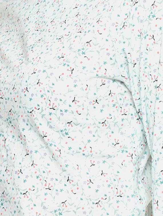frill detail floral peplum top - 16272946 - Zoom Image - 5