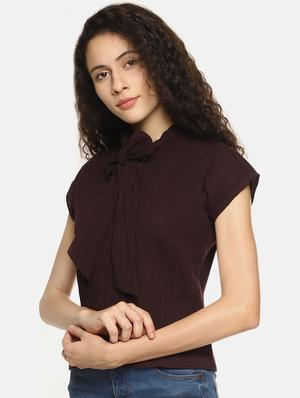 tie front dolman sleeves top - 16272952 - Standard Image - 2