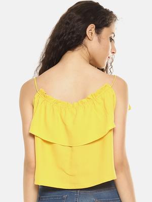 tie up layered crop top - 16272954 - Standard Image - 3