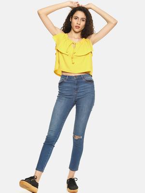 tie up layered crop top - 16272954 - Standard Image - 4