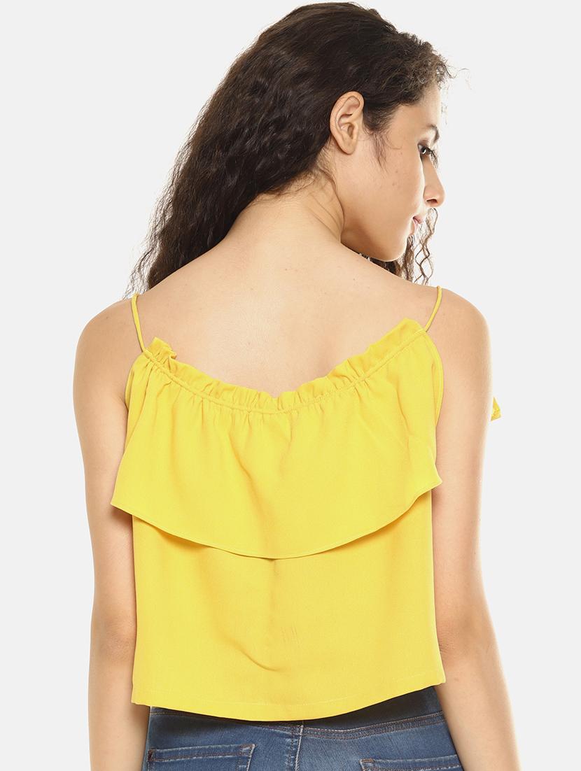 tie up layered crop top - 16272954 - Zoom Image - 3