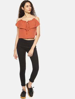 tie up layered crop top - 16272959 - Standard Image - 4
