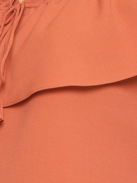 tie up layered crop top - 16272959 - Zoom Image - 5