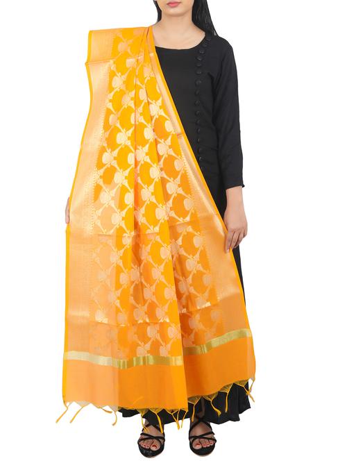brocade banarasi dupatta - 16273026 - Standard Image - 1