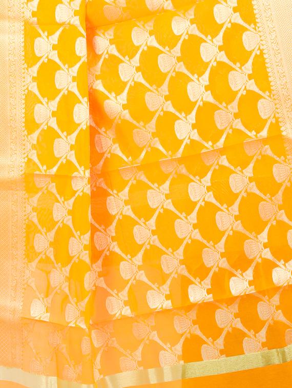 brocade banarasi dupatta - 16273026 - Zoom Image - 2
