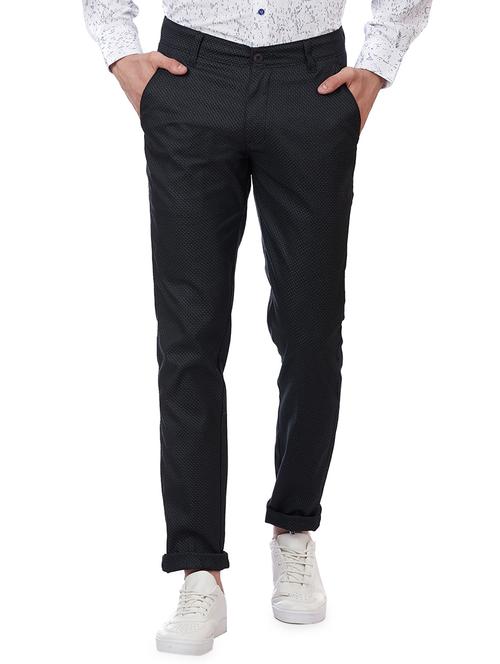 blue textured chinos - 16273055 - Standard Image - 1