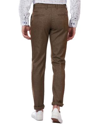brown textured chinos - 16273056 - Standard Image - 3