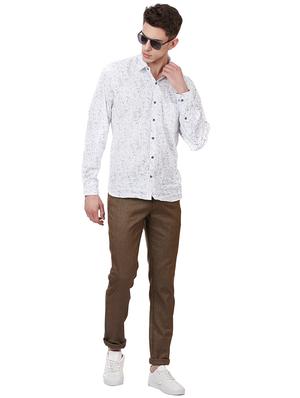 brown textured chinos - 16273056 - Standard Image - 4