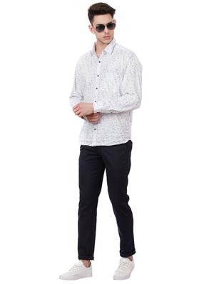 blue solid chinos - 16273058 - Standard Image - 4