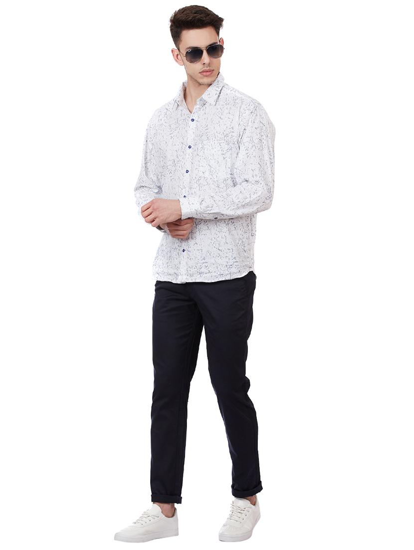 blue solid chinos - 16273058 - Zoom Image - 4