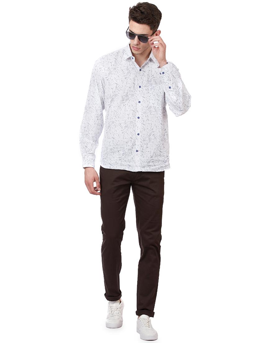 brown solid chinos - 16273059 - Zoom Image - 4