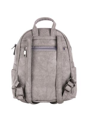 grey leatherette (pu) regular backpack - 16273544 - Standard Image - 2