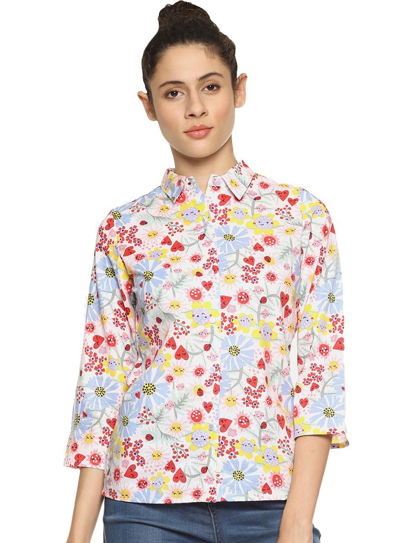 button up printed shirt - 16273718 - Zoom Image - 1