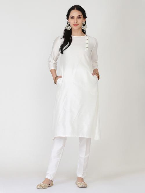 solid kurta pant set - 16273875 - Standard Image - 1