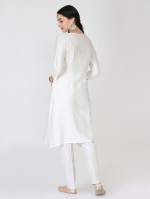 solid kurta pant set - 16273875 - Standard Image - 3