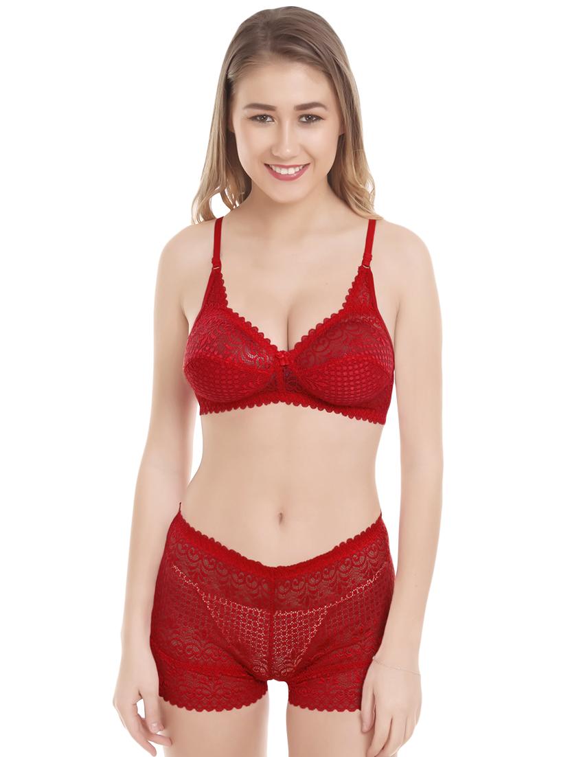 set of 2 laced bra & panty set - 16273891 - Zoom Image - 2
