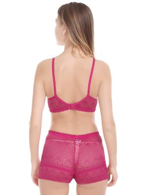 set of 3 laced bra & panty set - 16273893 - Standard Image - 5
