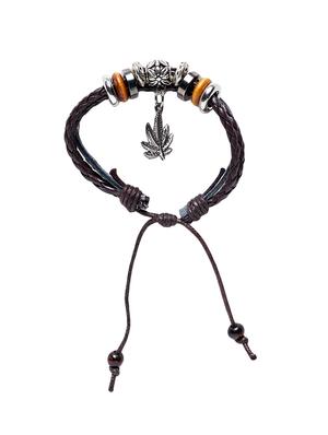 brown leather bracelet - 16274133 - Standard Image - 3