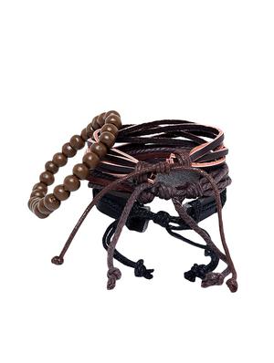 brown leather bracelet - 16274137 - Standard Image - 2
