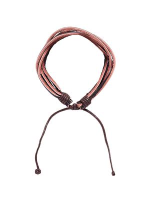 brown leather bracelet - 16274137 - Standard Image - 3