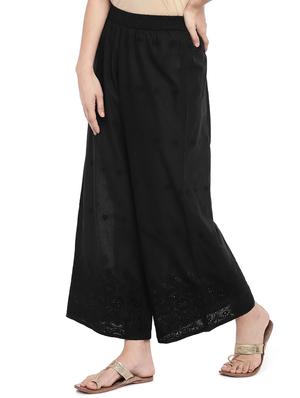 chikankari flared palazzo - 16274180 - Standard Image - 2