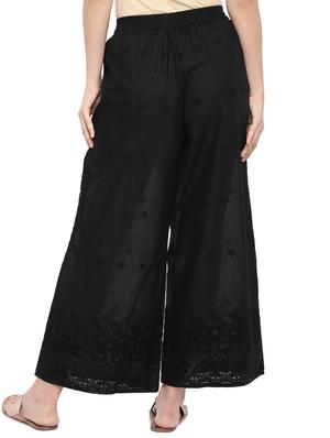 chikankari flared palazzo - 16274180 - Standard Image - 3