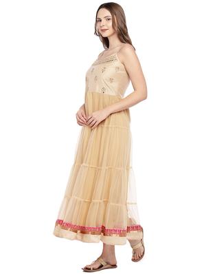 embroidered fit & flare ethnic dress - 16274240 - Standard Image - 2