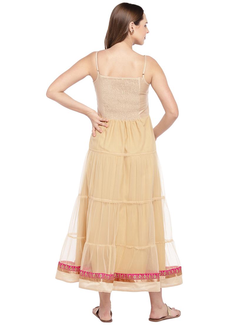 embroidered fit & flare ethnic dress - 16274240 - Zoom Image - 3
