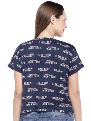 quirky text boxy tee - 16274265 - Standard Image - 3