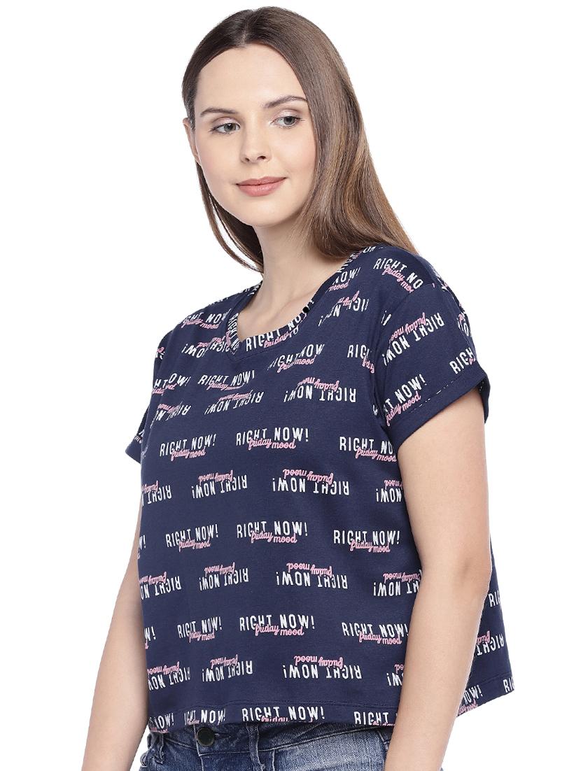 quirky text boxy tee - 16274265 - Zoom Image - 2