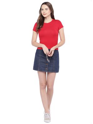 scoop neck solid top - 16274291 - Standard Image - 4