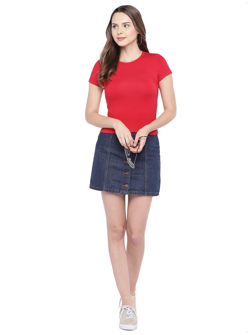 scoop neck solid top - 16274291 - Zoom Image - 4