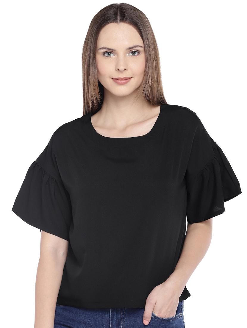 ruffle detail solid top - 16274292 - Zoom Image - 1