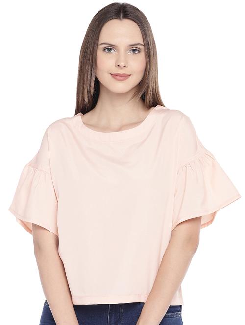 ruffle detail solid top - 16274294 - Standard Image - 1