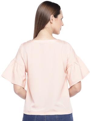 ruffle detail solid top - 16274294 - Standard Image - 3