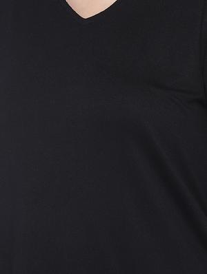mesh panel choker neck top - 16274304 - Standard Image - 5