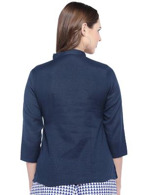 embroidered pocket patch top - 16274312 - Standard Image - 3